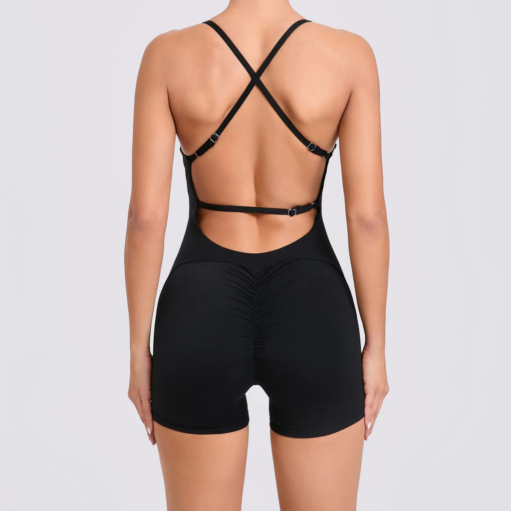 Cloud Rise Yoga SEXY Sports Jumpsuit Women Gym Fitness Playsuit Training Rompers Female Workout Bodysuits Lady Backless Overalls