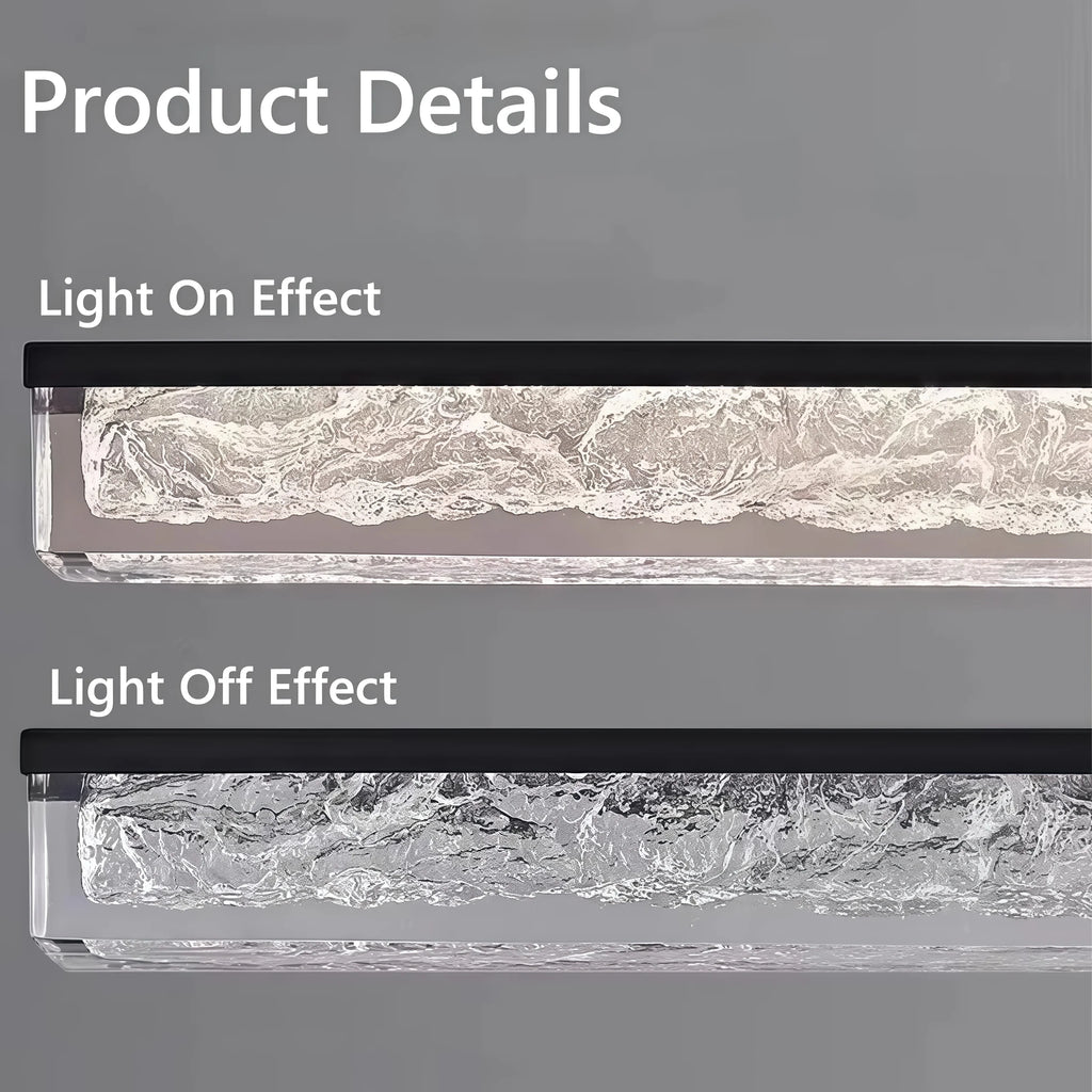 IRALAN Modern Ceiling Chandelier Line Dimmable Pendant Light Home Lamp Hanging for Kitchen Living Dining Room Decor