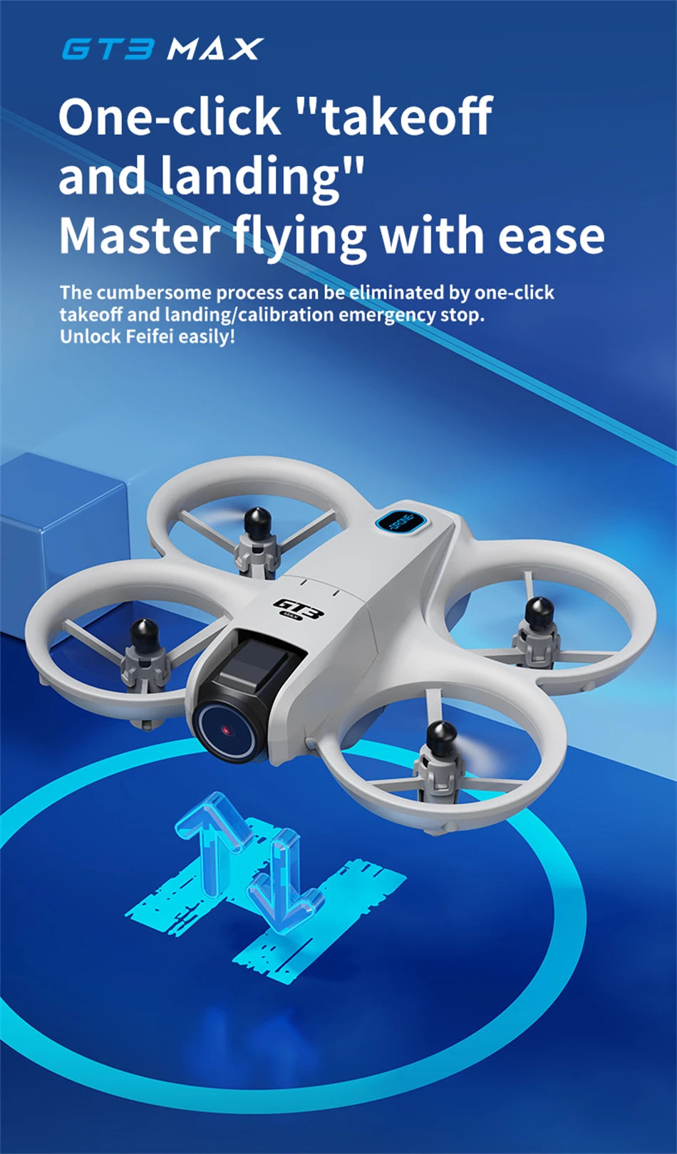 2026 GT3Max HD 8K RC Drone with Wide Angle Camera Foldable Helicopter Quadcopter Aircraft for Kids Professional Gift Toys