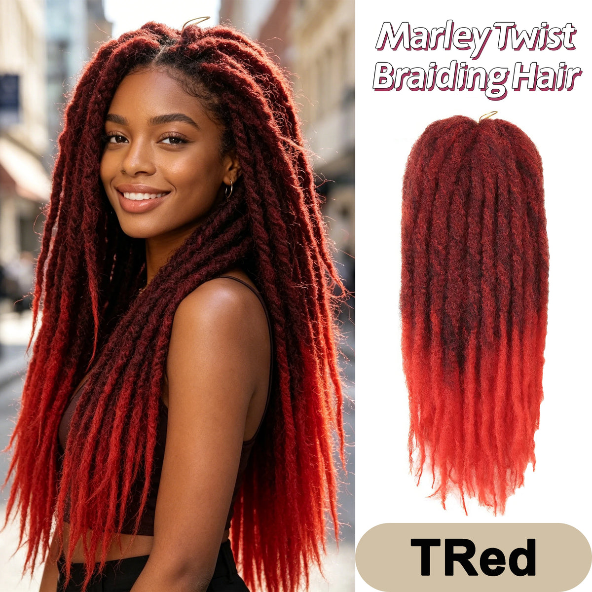 Afro Kinky Twist Crochet Hair Braids Marley Braid Hair 18inches Senegalese Curly Crochet Synthetic Braiding Hair Extensions