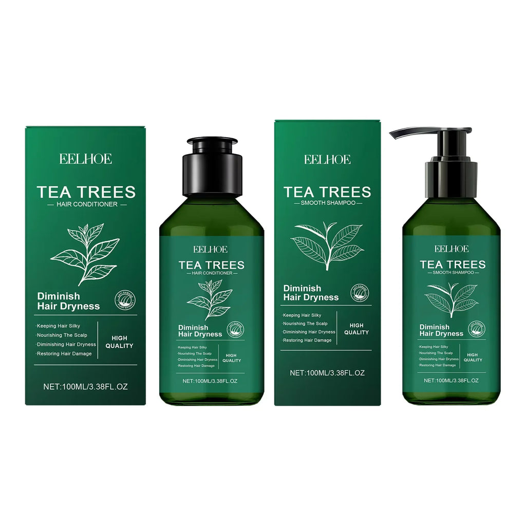 Shampoo Hair Conditioner Set Deep Cleaning Moisturizing Nourishing Repair Damaged Dry Oil Control Shampoos Tea Tree Hair Care