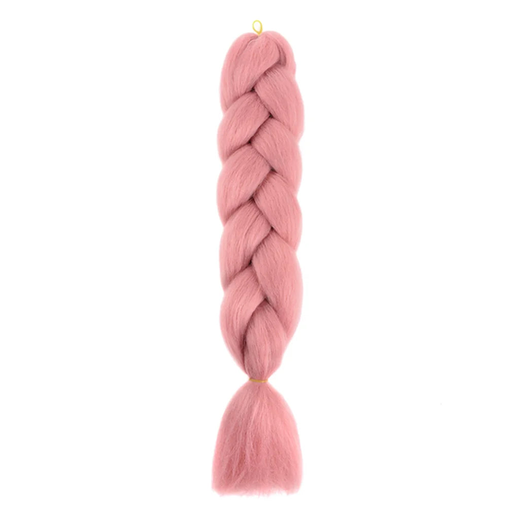 24 Inches DIY Jumbo Braiding Hair Synthetic Hair Extensions Afro Ombre Crochet Braid Hair Wholesale For Women