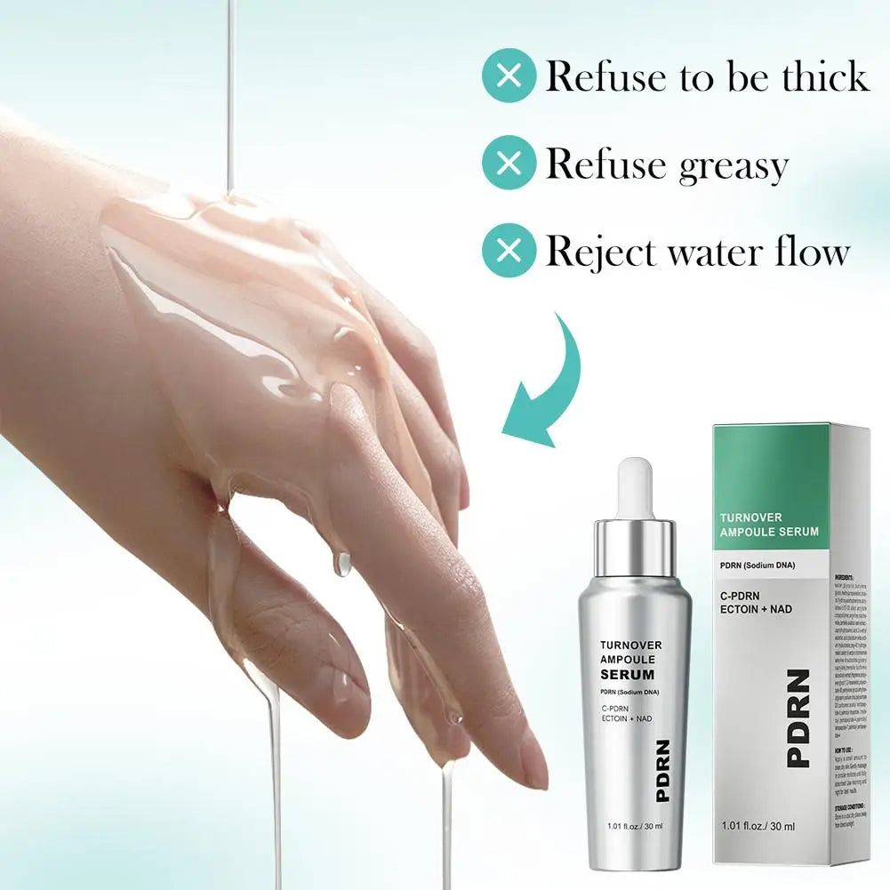 PDRN Skin Care Set Peptide Collagen Ampoule Essence Firming Deep Moisturizing Anti-Aging Serum SPF50 PA++++ Glow Sunscreen