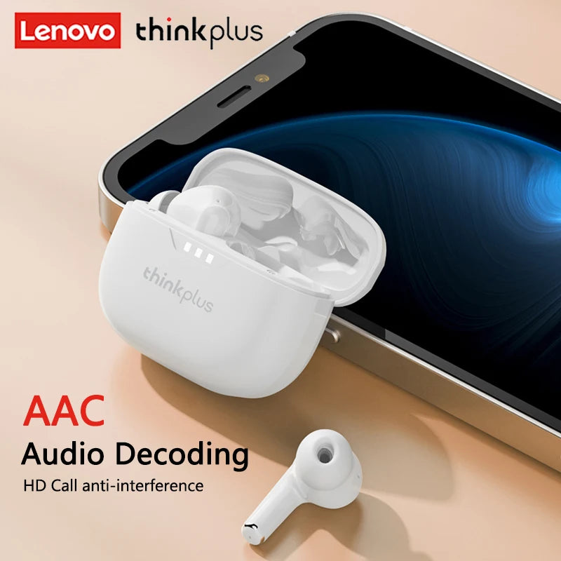 Lenovo Earphones TWS Wireless Bluetooth 5.3 Earbuds HiFi Stereo Noise Reduction Headphones Touch Control HD Call with Mic New