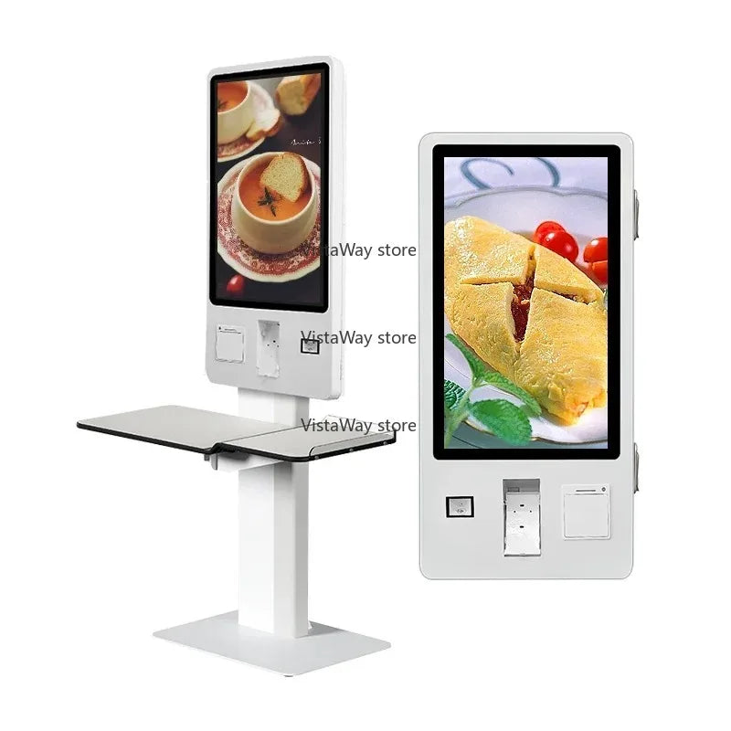 24 27 32 43 Inch Supermarket Self Check Out Touch Screen Kiosk Android PC All In One Self Service Pos Terminal