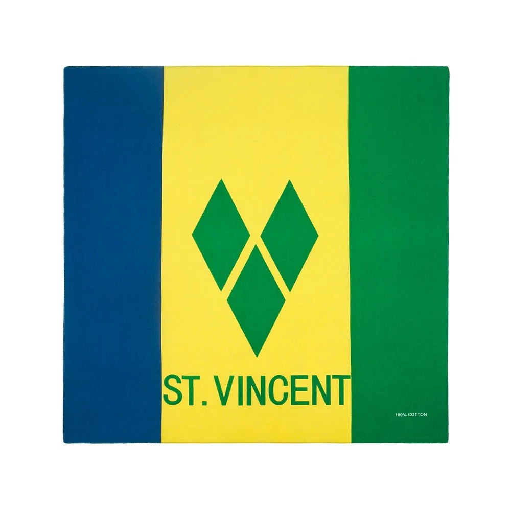 Caribbean National Flag Design Bandana 100% Cotton Running Headband Haiti/Jamaica/Guyana/Dominican Flag Scarf Hip Hop Head-wrap