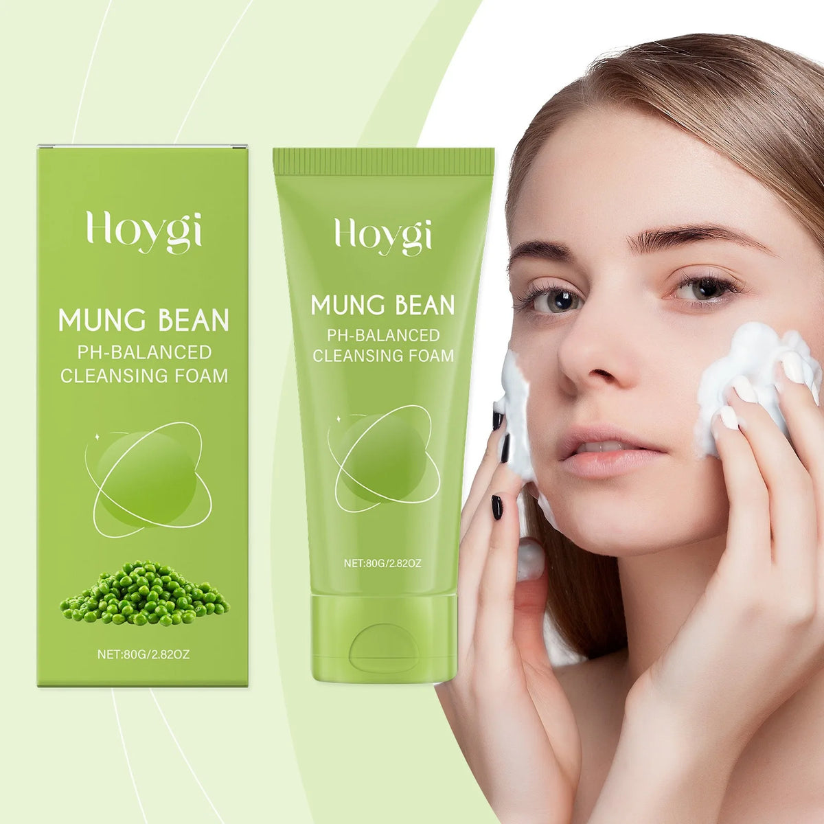 Mung Bean Hydrating Facial Cleanser Gentle Pore Cleansing Soft Non-Tightening Skincare Bridal Wedding Day Prep Essential