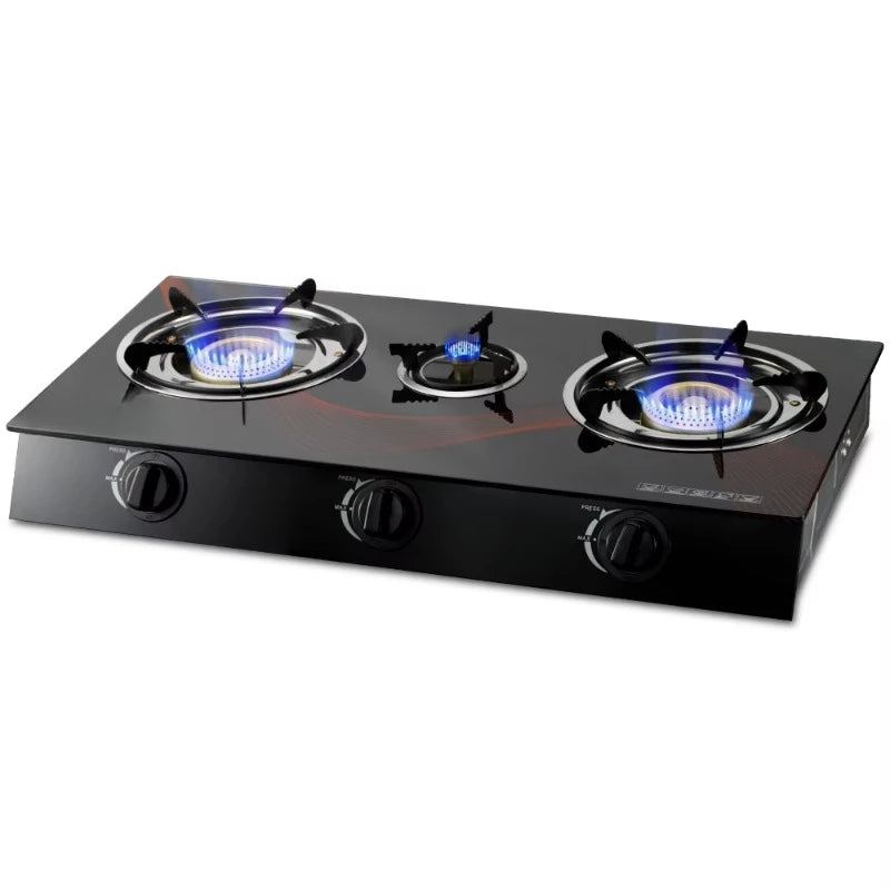 Air Force Hot Sale Home Cooking Gas Stove with Electronic Ignition and Flame Fault Protection 3 Burners