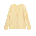 Spring Cardigan For Women Tops V-neck Knitted Cardigans Casual Simple Elegant Sweater Coat Outerwears Knitwear 4192005