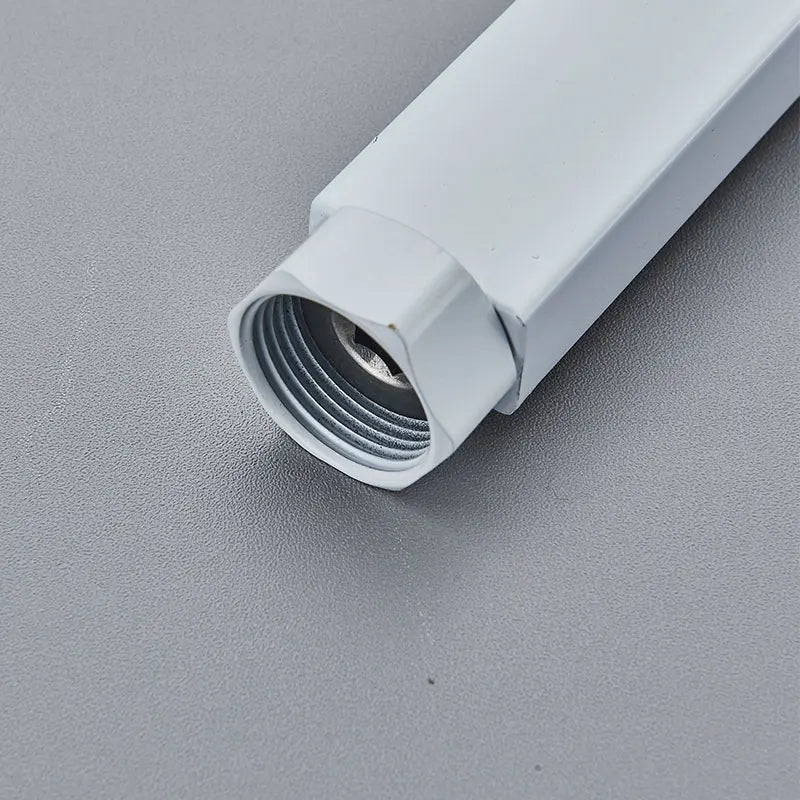 30/40cm Square Round Extension Tube For Bathroom Shower Faucet Black General Interface Extension Tubes Extend Pipe