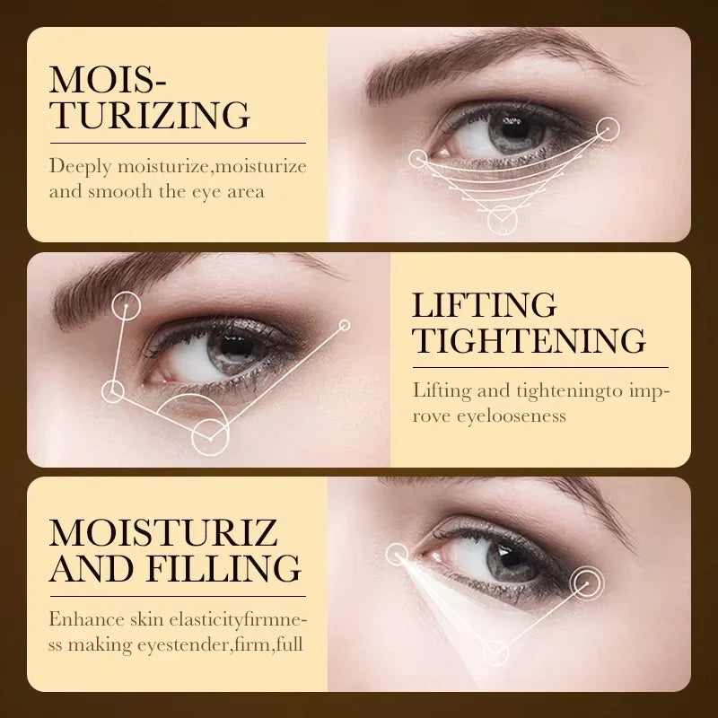 Snail Mucin Eye Cream Stick Wrinkle Removing Lightening Dark Circle Remove Eye Bag Anti-Puffiness Firming Fade Fine Lines