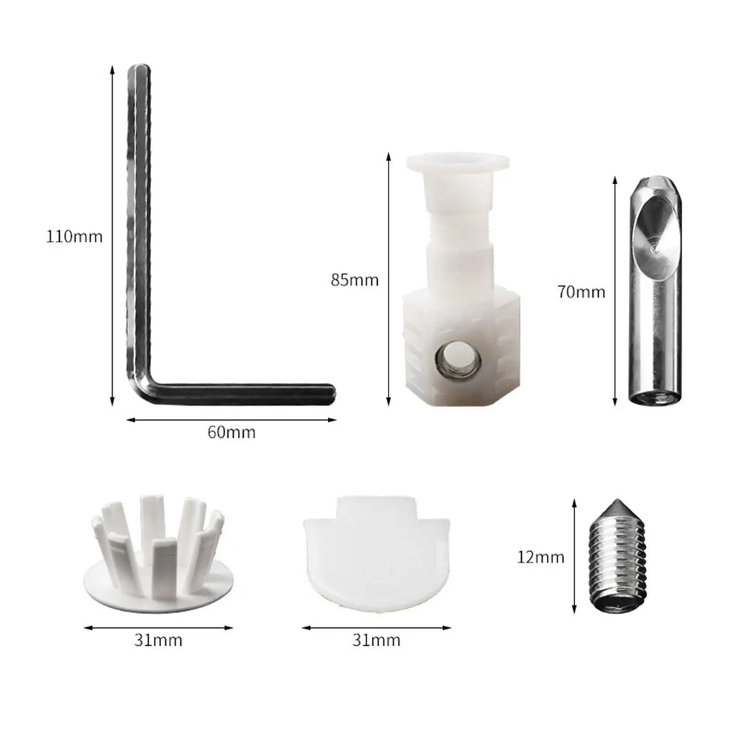 Wall Mounted Toilet Bowls Fixing Kits Repair Screws Toilet Bowl Accessory Fixtures Fixing Bolts Fittings for Bathroom