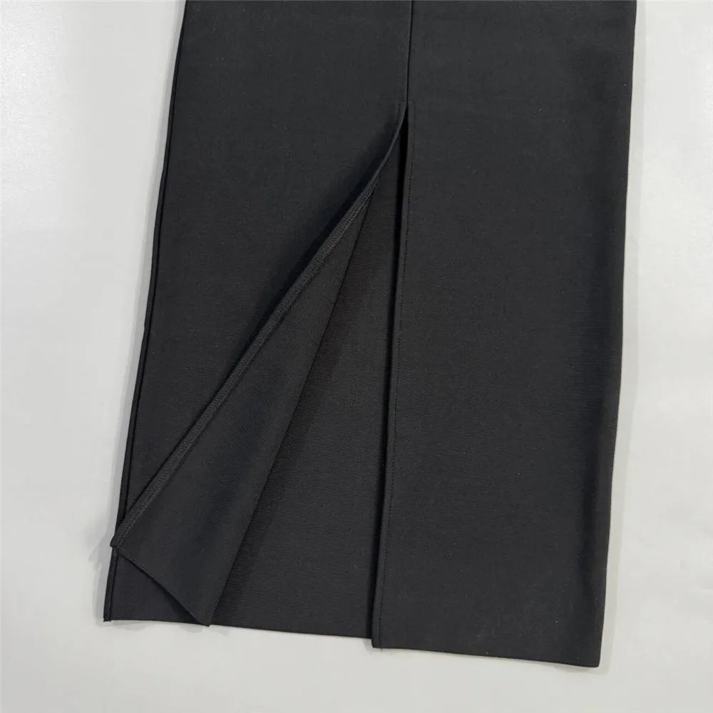 Women Elegant Beading Bandage Dress Spaghetti Strap Bodycon Clothes Club Party Evening Dresses