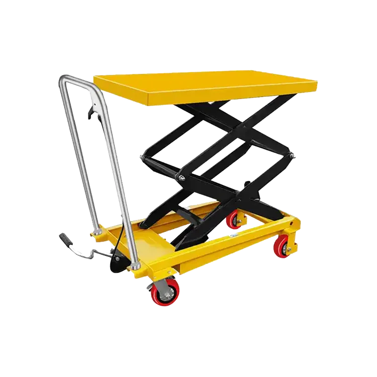 Portable 350kg 500kg Manual Hydraulic Small Scissor Lift Table Trolley