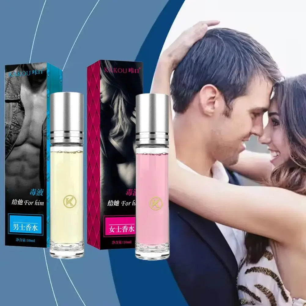 10ml Unisex Roll-On Eau De Toilette Fresh Natural Fragrance Pheromone Temptation Lasting Dating Mini Portable Ball Body Parfum