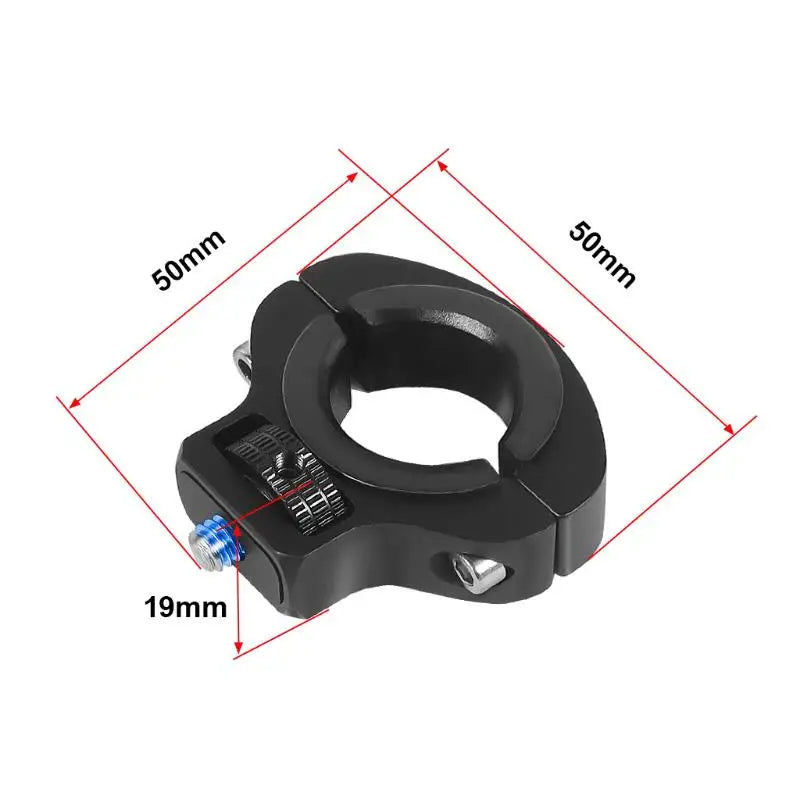 Motorcycle Bicycle Handlebar Clip Holder 1/4 Screw Mount Bike Seatpost Clamp For 12 11 Camera Motorcycle Metal Bracket