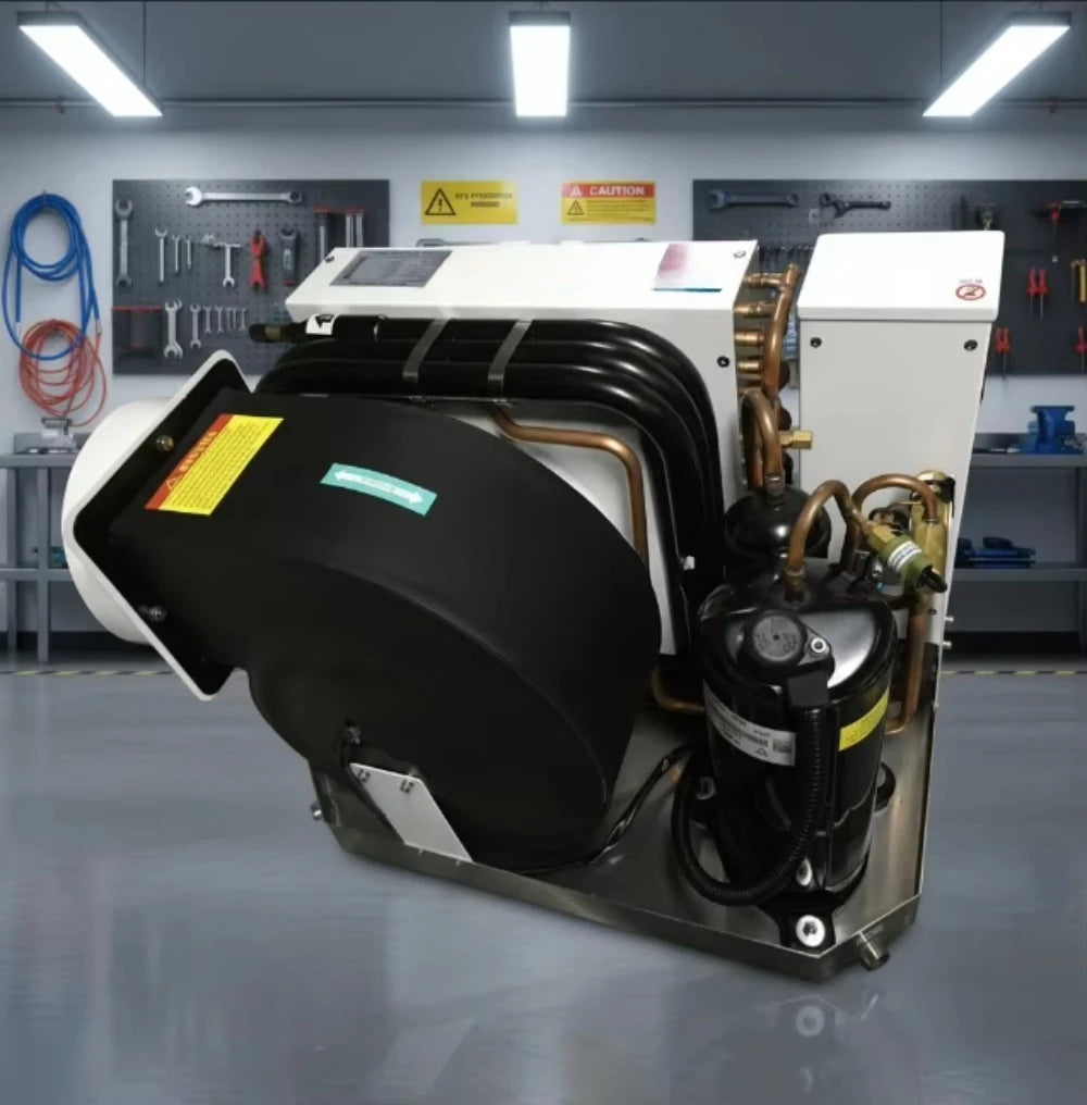 For Industrial Marine 12000btu 12V Self-Contained Air Conditioner Heating Cooling System for Vessels Boats DC