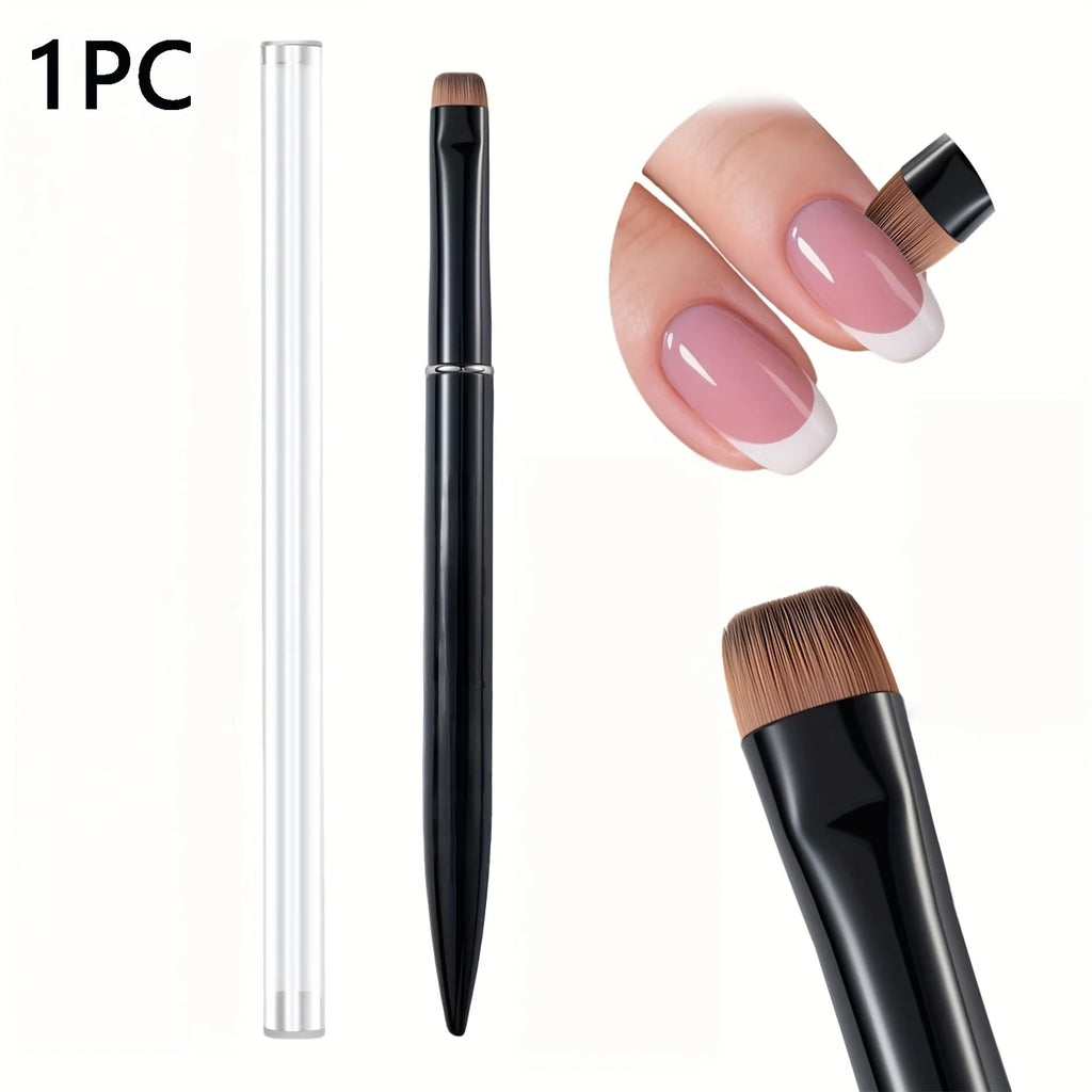3 in 1 French Nail Brush, with Multi-function Brush Head - Fine Nail Brush, Suitable for Gel and Acrylic Nails, Precise Cleaning