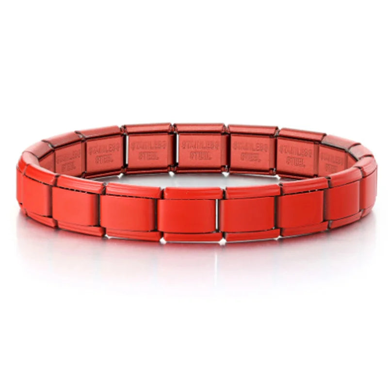 Italian Charm Bracelets DIY Basic Chain Stainless Steel Bangle Versatile Assembled Modules Ideal Gift 9mm Universal Dropshipping
