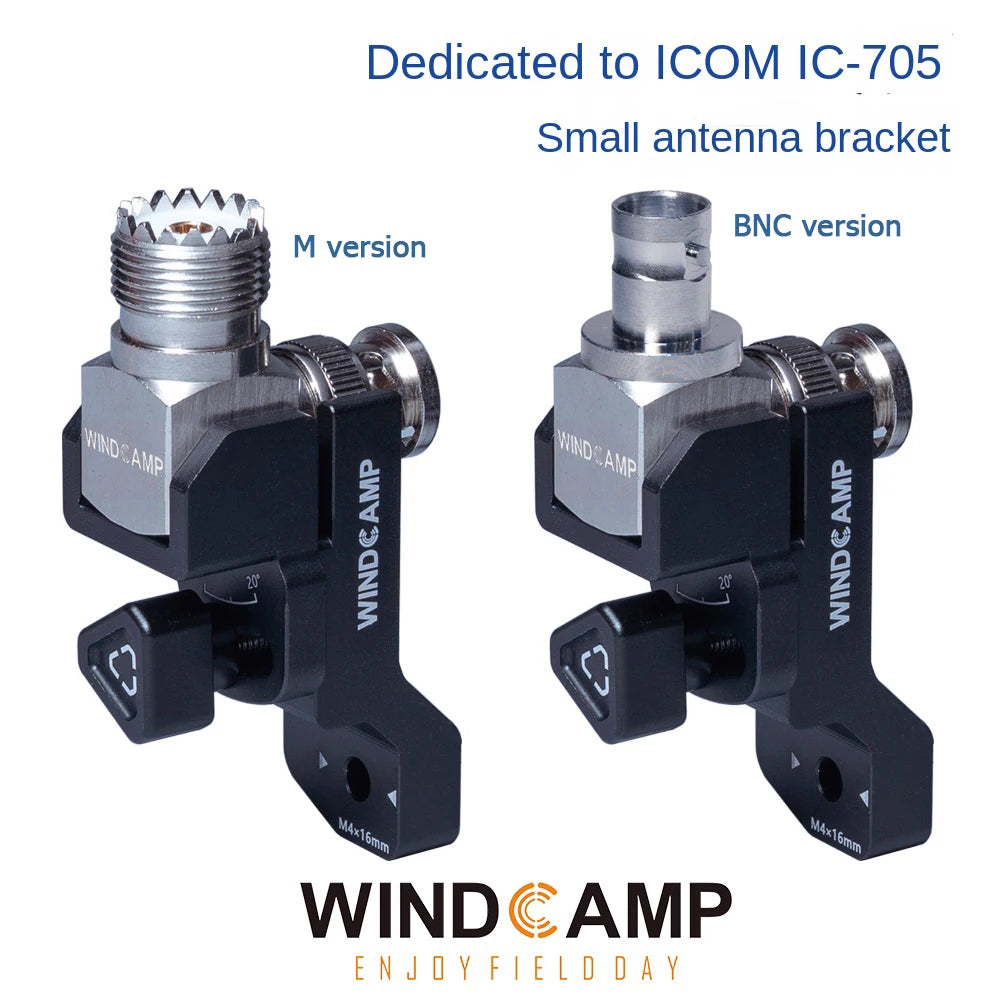 New RC-2 CNC Aluminum Alloy Antenna Bracket ICOM Aikemu IC-705 Shortwave Radio Dedicated Compatible Adapted for ARK-705 Shield