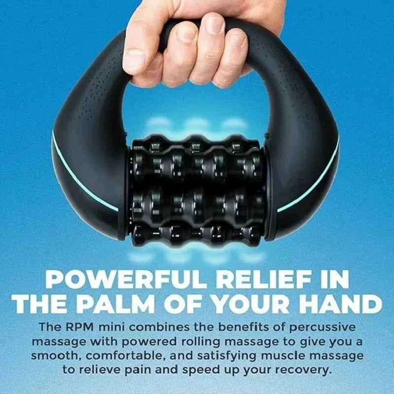 Electric Mini Rolling Massager Multi-grip Ergonomic Handle Whole Body Fatigue Relief Deep Tissue Rechargeable ，Powerful Speed