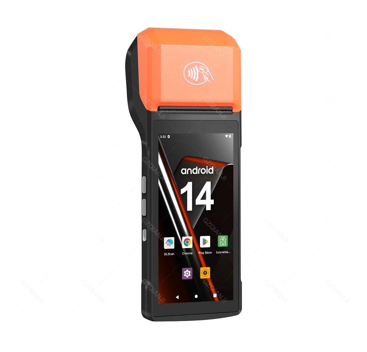New 4G Android 13 POS PDA Terminal 1D 2D Barcode Scanner Reader Built-in Thermal Receipt Bill Printer Handheld Wifi NFC Loyverse