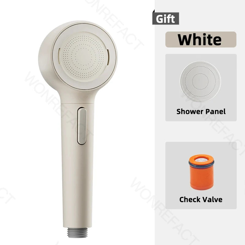 Shower Head 2 Modes High Pressure Shower Heads With Handheld Detachable Filtered Showerhead Bathroom Accessories