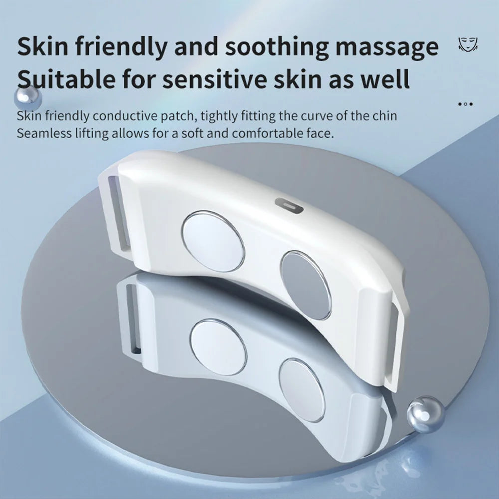 EMS Facial Massager V-Face Double Chin Reducer Face Shape Facial Lifting Machine Chin Slimmer Skin Tightening Care Beauty Device