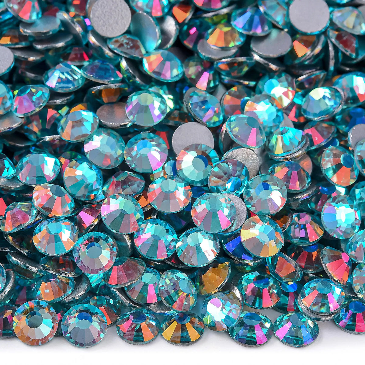 OLeeya SS6-SS30 Texture Blue Series Glitter Crystal Non Hotfix Rhinestones DIY Nails Strass Diamond For Dress Vestidos