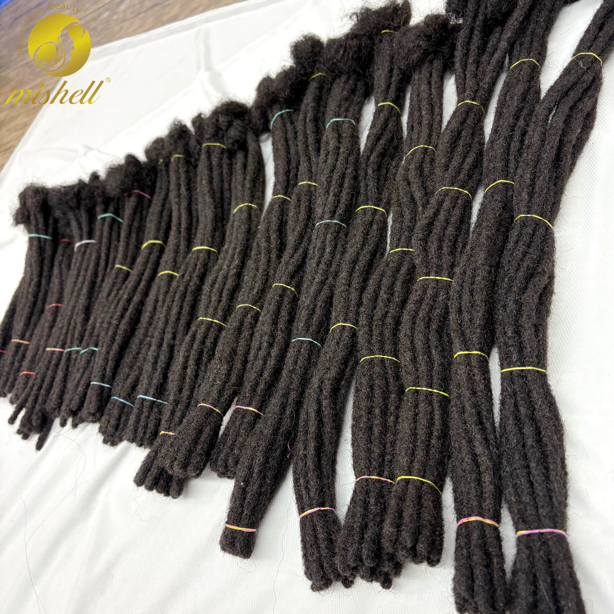 6-20inch 0.6cm Regular Loc Extension Human Hair 50 Strands Full Handmade 100% Human Hair Loc Dreadlock Extension for Men Women