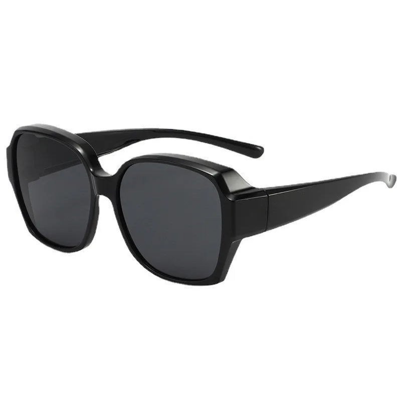 Sunglasses Myopia Glasses Cover Polarized Sunglasses Folding Fit Over Glasses Men Women UV400 Wear