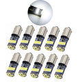 10pcs Ba9s T4W LED Car Light Bulbs White 4014 15-SMD T11 H6W LED Canbus Car Interior Dome Map Light Kit for Audi A4 B6 B7 Sedan