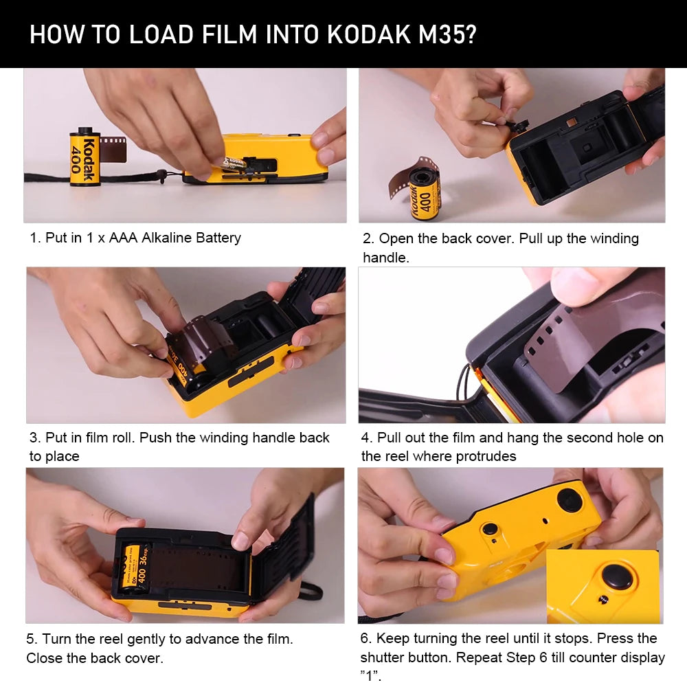 Kodak UltraMax 400 Color Printing 135-36 35mm Film 36 Exposures 1/2/3/5/10 Roll Kodak Film Photo Paper for M35 / M38 H35 Camera