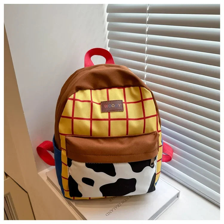 Cartoon Fashionable and Casual Women's Backpack Cute Cow Print Backpack Soft and Durable Fabric Backpack Suitable for Daily Use