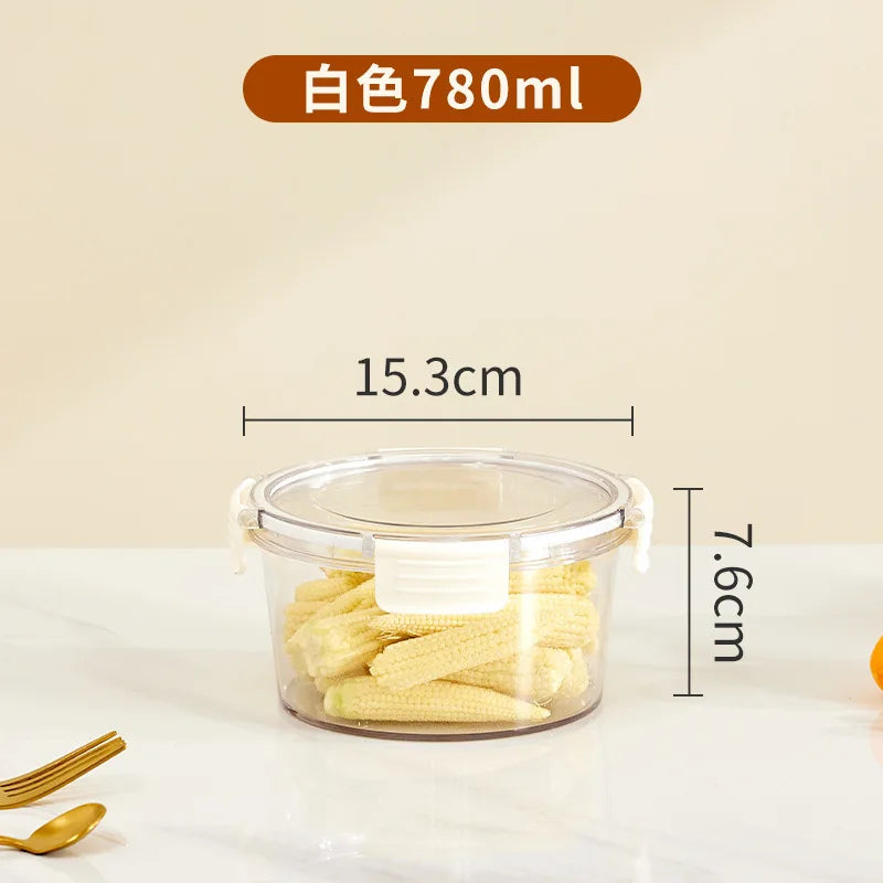 Portable Lunch Box for Kids School Microwave Transparent Bento Box with Compartments Salad Fruit Food Sealed Jar Container Box