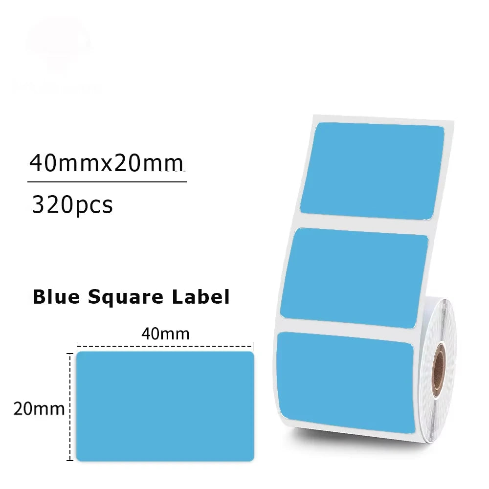 20-50mm White Thermal Label Sticker Compatible for M110 M220 M200 Marklife P50 E210 Munbyn Nelko PM220 MiniPrinter