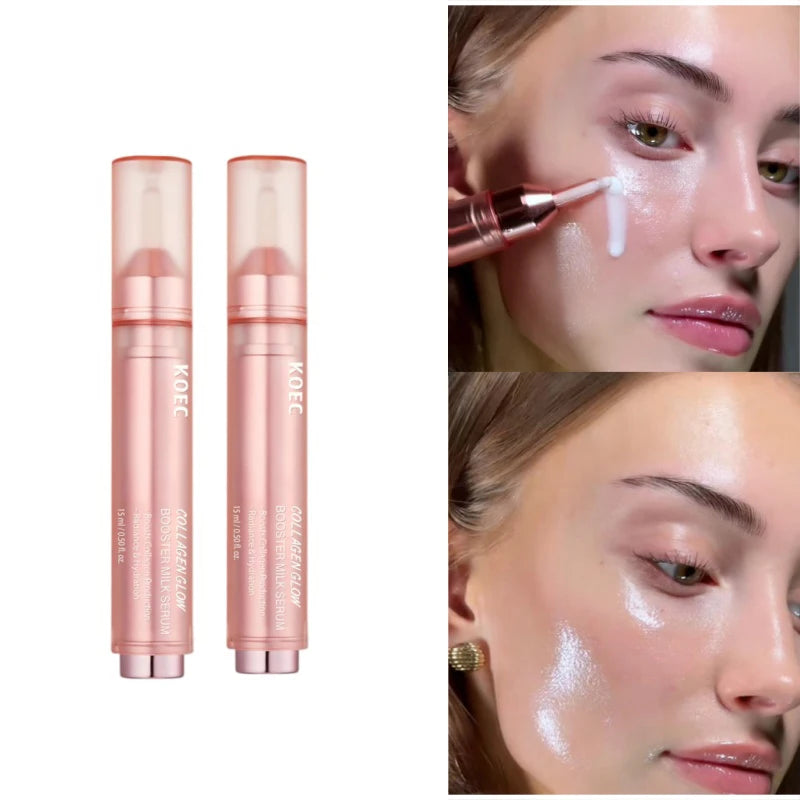 Collagen Glow Booster Milk Essence Soft Supple Skin Deep Moisturizing Lifting & Firming Skin Care Gentle Repair Collagen Essence