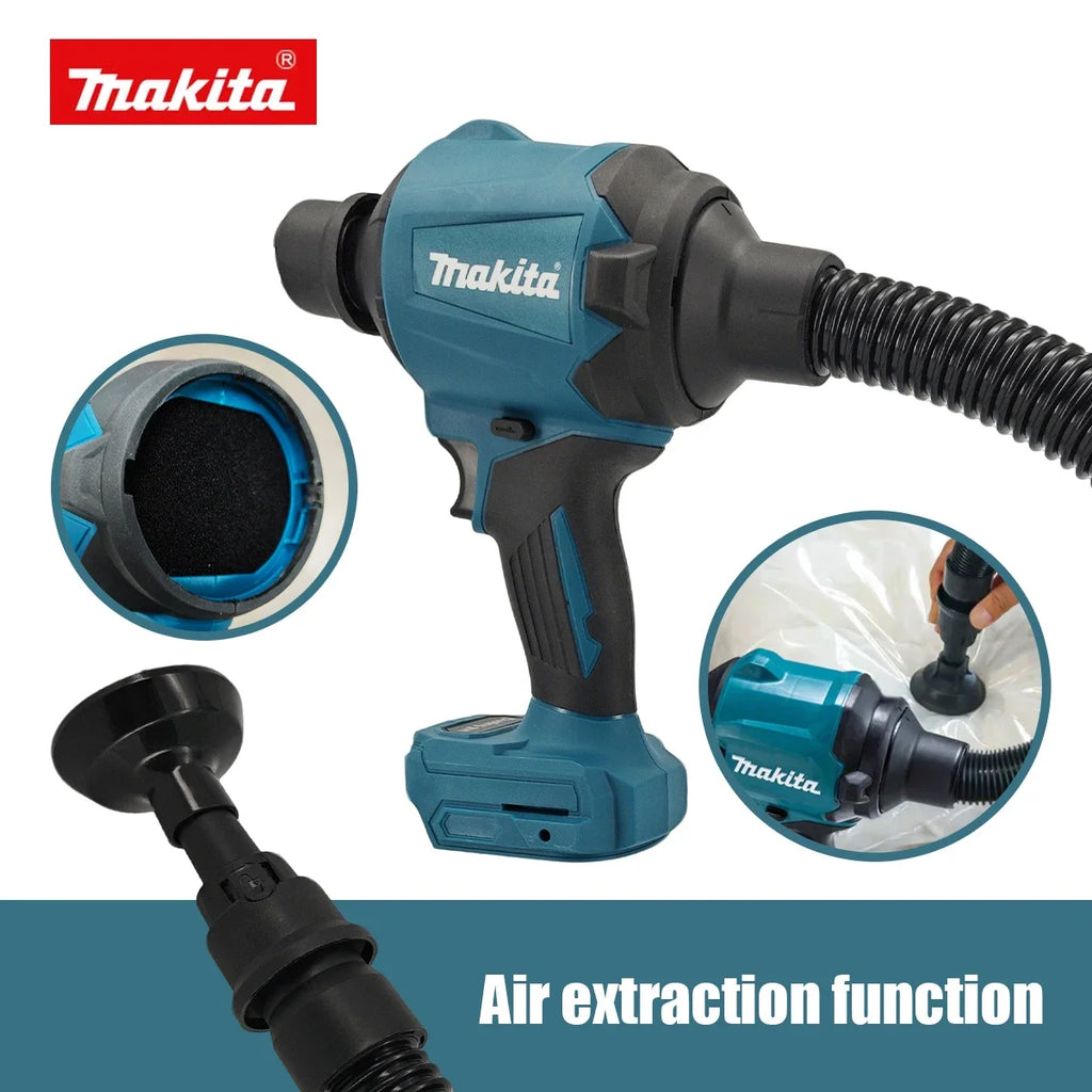 Makita DAS180 18V Cordless Air Blower Multifunction Dusting Machine with Nozzle Air Dust Removal Gun And Inflator Tool