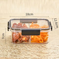 Portable Lunch Box for Kids School Microwave Transparent Bento Box with Compartments Salad Fruit Food Sealed Jar Container Box