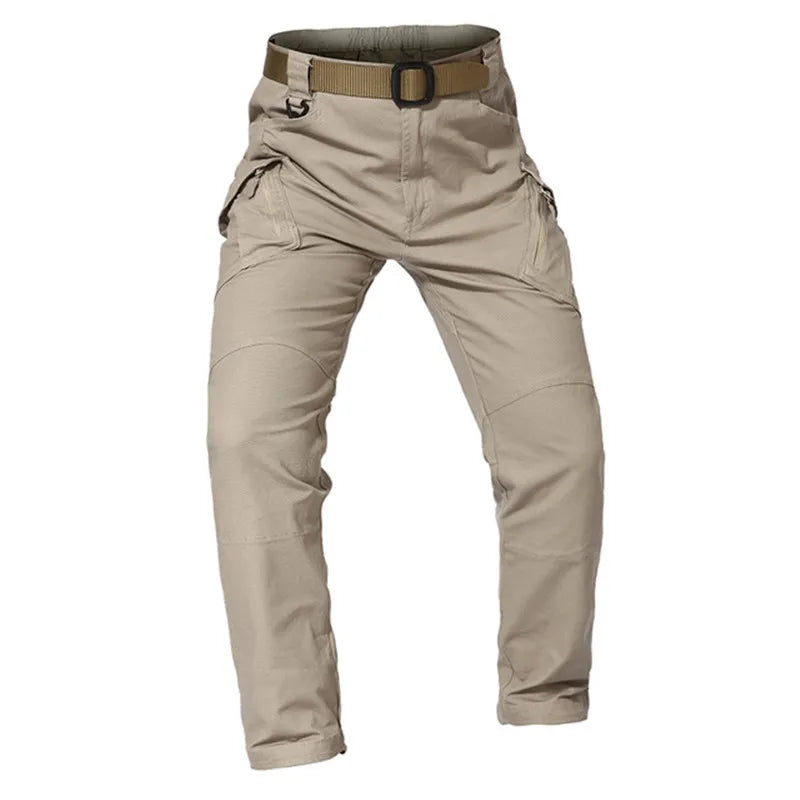Multi-Pocket Men's Tactical Casual Pants Cargo Pants Outdoor Hiking Trousers Wear-Resistant Training Overalls