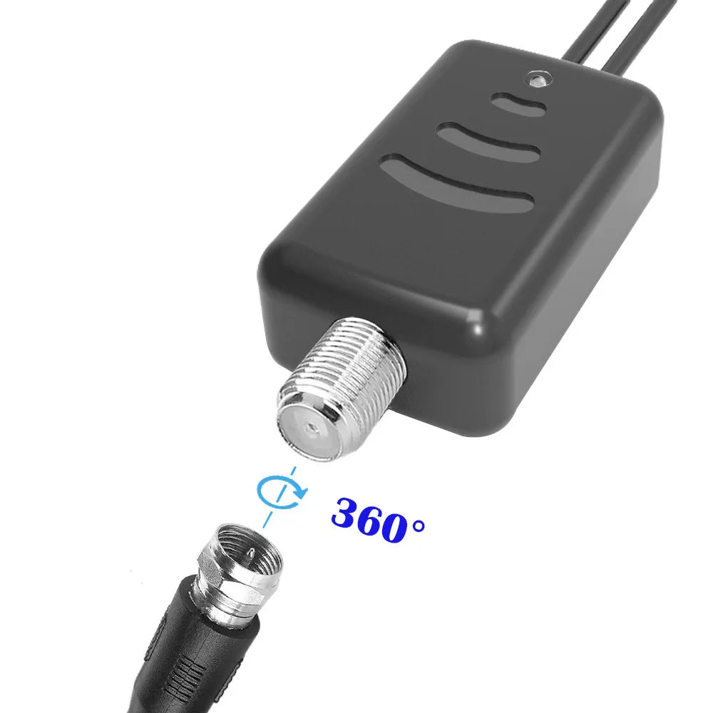 Indoor TV Antenna Amplifier CATV Signal Booster for HD TV Antenna with USB Power Supply Easy Installtion Gain 25dB