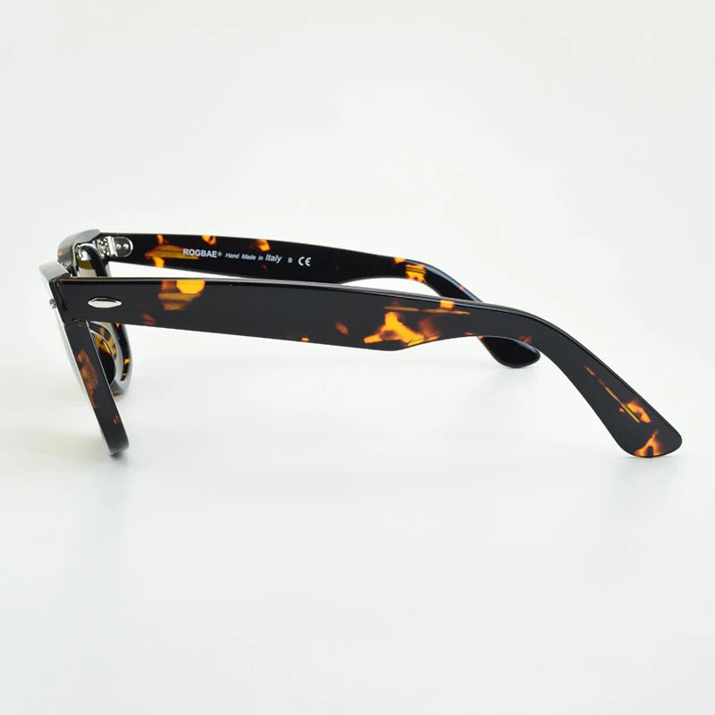 SUN glasses classics Glass lens Acetate sun glasses men Y-2140 Double rivet Design Goggles Elegant Female Square UV sunglass