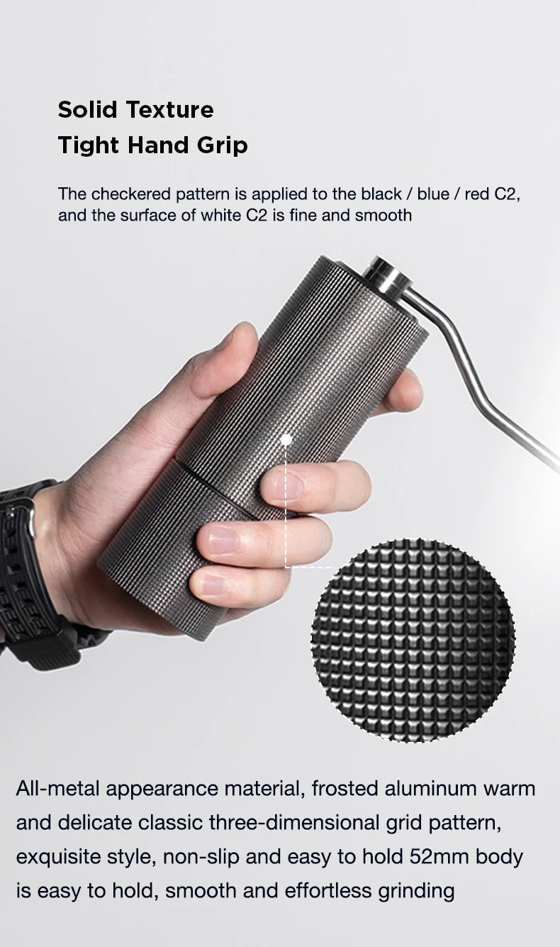 TIMEMORE Chestnut C2 C3 Manual Coffee Grinder S2C Burr Inside High Quality Portable Hand Grinder with Dual Bearing Positioning