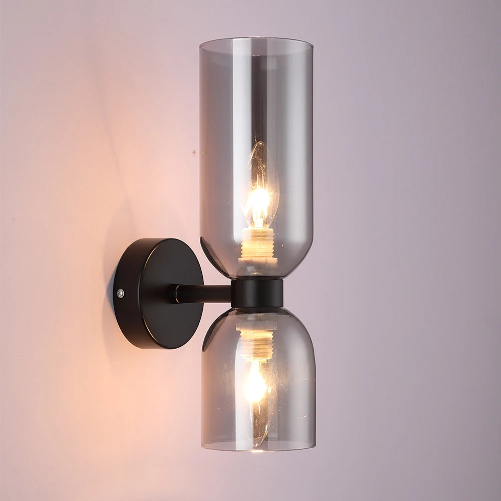 Postmodern Luxury Bedroom Bedside Wall Lamp Glass Shade Modern Minimalist Background Corridor Staircase Art Wall Lighting