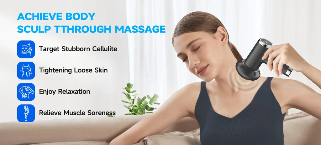 Vibration massage Protable body shaping Deep Muscle Relaxation Fitness Slimming health Anti Cellulite Fat Fascia gun equipment