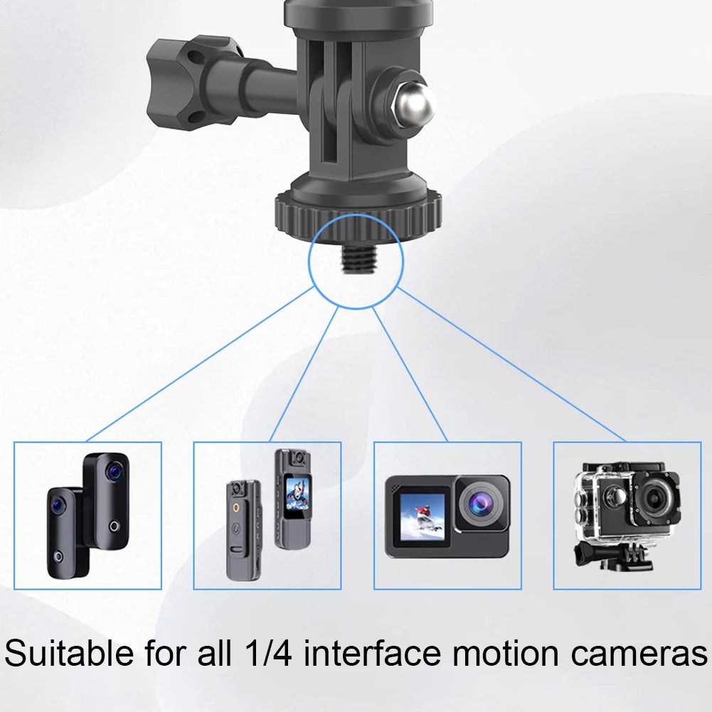 Motorcycle Bicycle Holder 360 Rotating Bike Handlebar Mount Bracket for Insta 360 X4 X5 Go Pro 12 11 DJI Action Camera Accessory