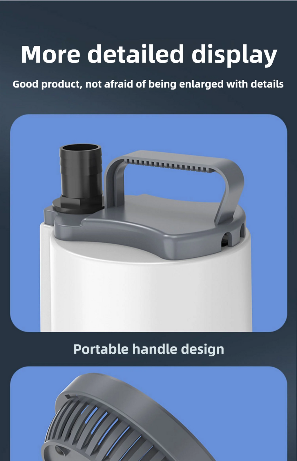 Submersible pump fish pond water bottom suction pump fish pond filtration circulating water pump koi fish pond water device