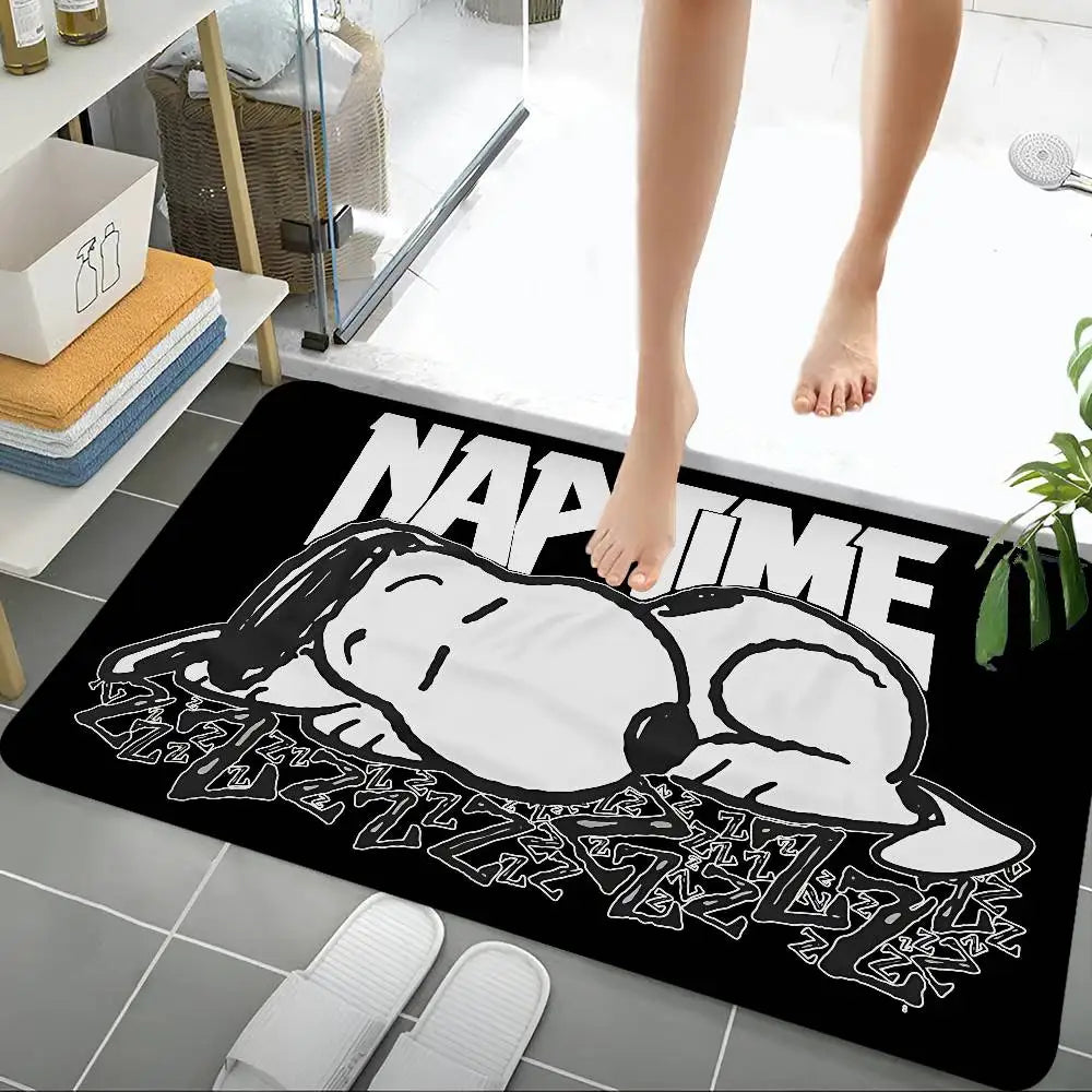 Cute Dog S-Snoopy Kitchen Mat Cheaper Anti-slip Modern Living Room Balcony Printed Modern Home Decor