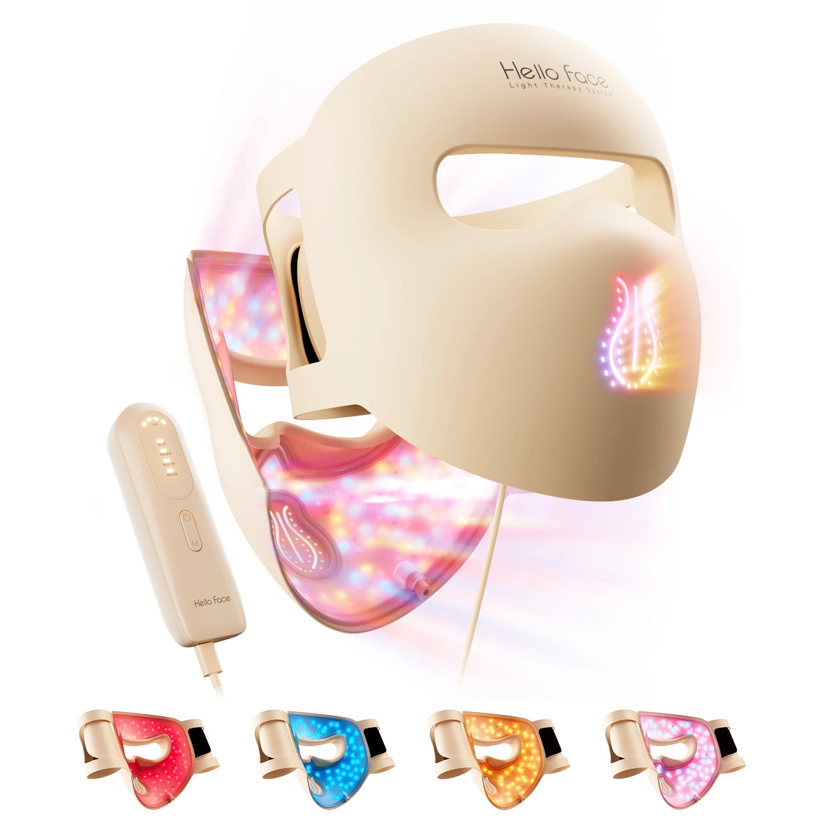 Hello Face M500S LED Mask Device Skin Care Tool Best Gift for lovers, parents, and friends