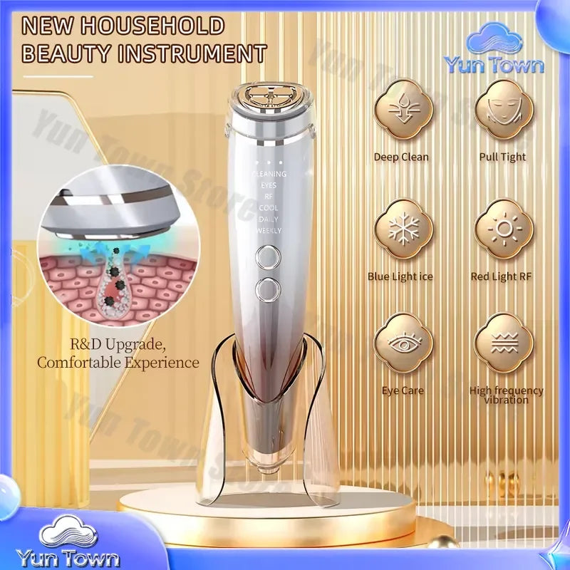 LED Facial Light Therapy Device for Home Use for Face Lifting Massager Skin Rejuvenation Anti Aging Red Blue Light Therapy